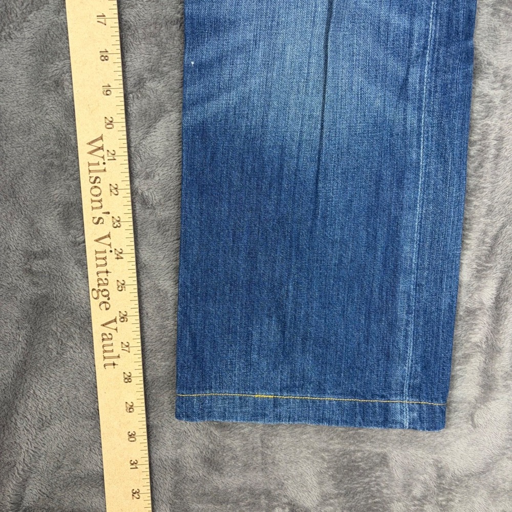 Levi Strauss Jeans Mens 38 Blue 501 Original Fit Button Fly Straight Denim Baggy - Picture 6 of 9